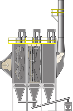 Electrostatic Precipitator Illustration Diagram