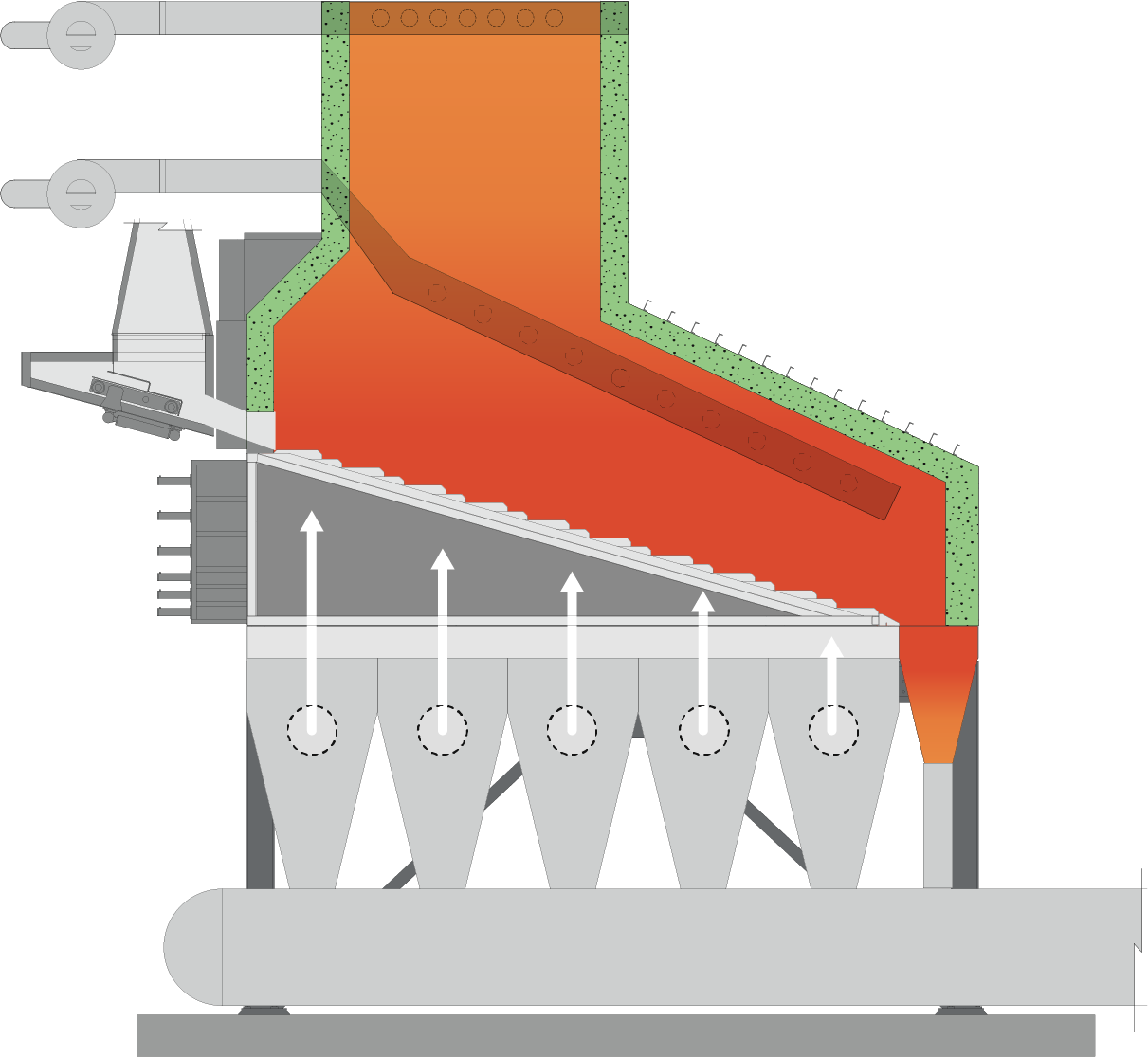 Step-Grate Furnace Illustration